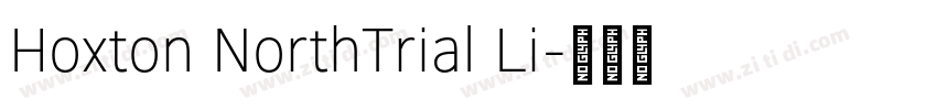 Hoxton NorthTrial Li字体转换